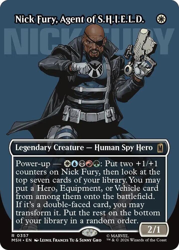 Nick Fury, Agent of S.H.I.E.L.D. (Borderless) (0357) card image