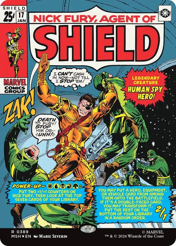 Nick Fury, Agent of S.H.I.E.L.D. (Borderless) (0389) card image