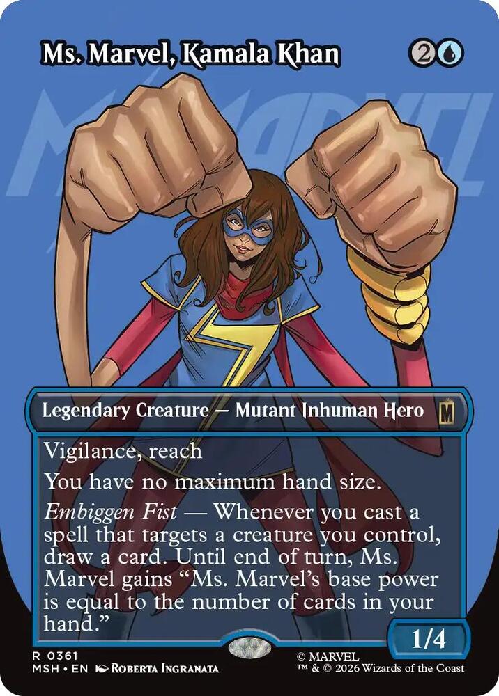 Ms. Marvel, Kamala Khan (Borderless) card image