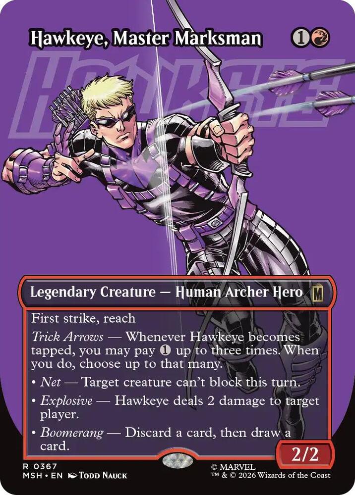Hawkeye, Master Marksman (Borderless) card image