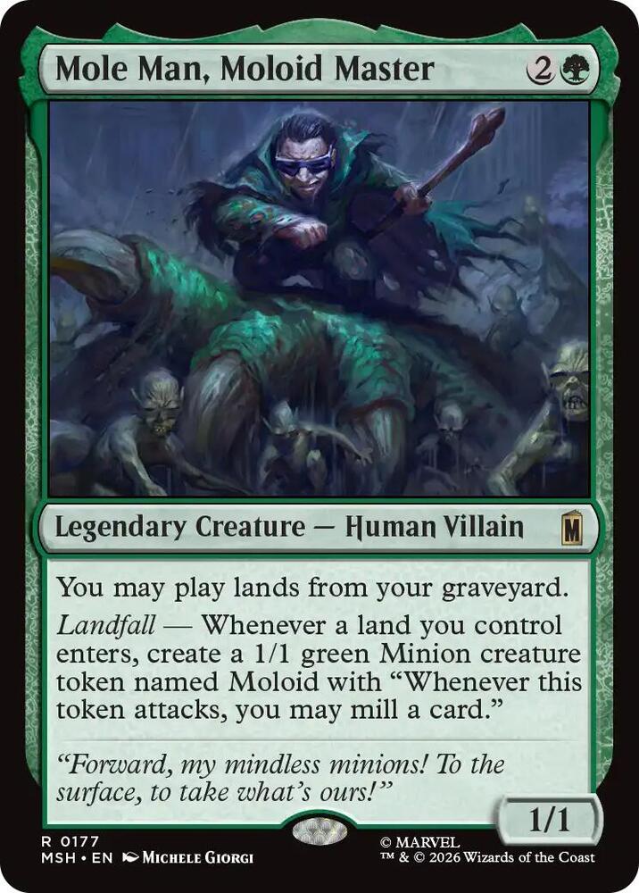 Mole Man, Moloid Master card image