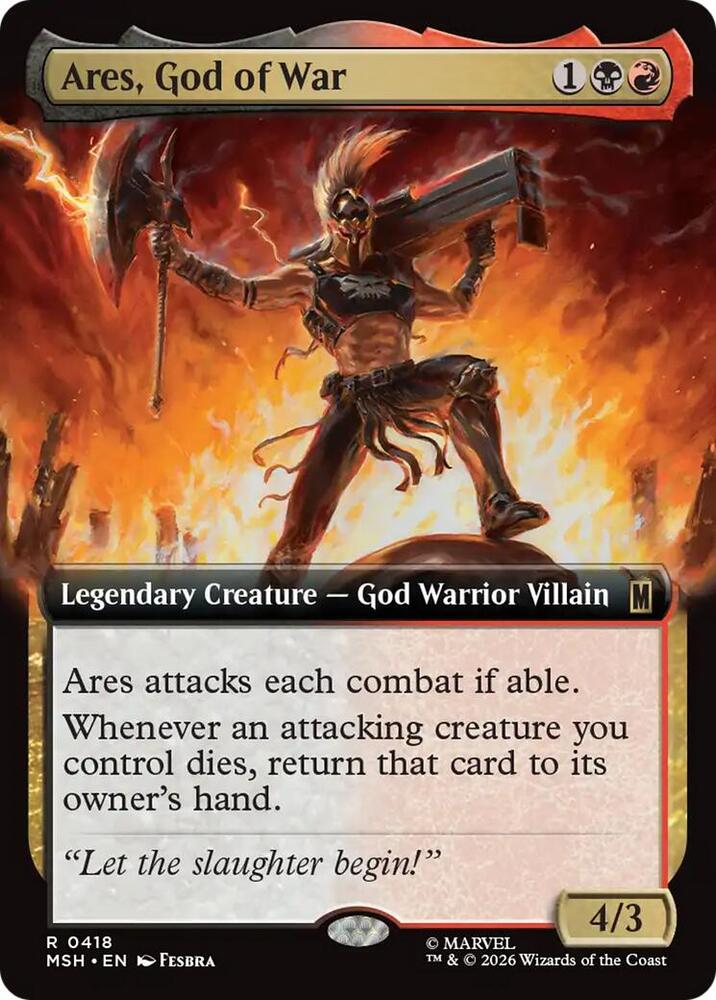 Ares, God of War (Extended Art) card image