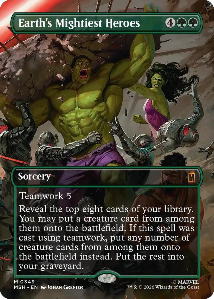 Earth's Mightiest Heroes (Borderless) card image