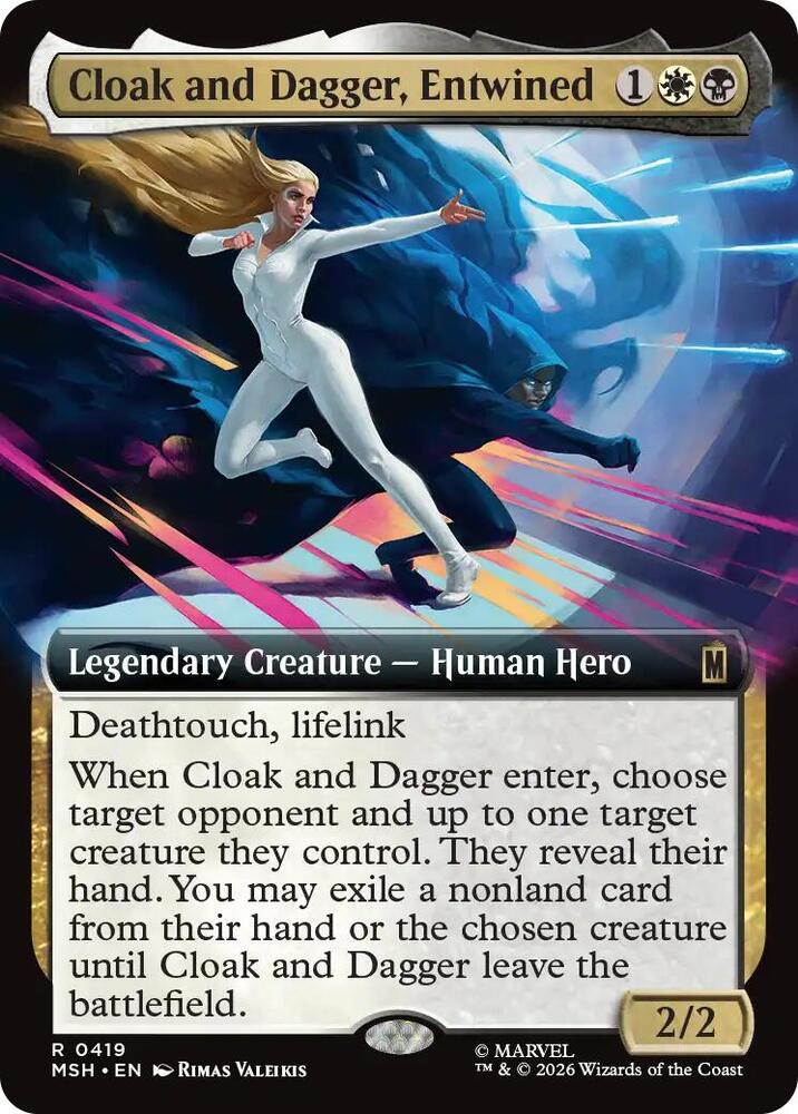 Cloak and Dagger, Entwined (Extended Art) card image