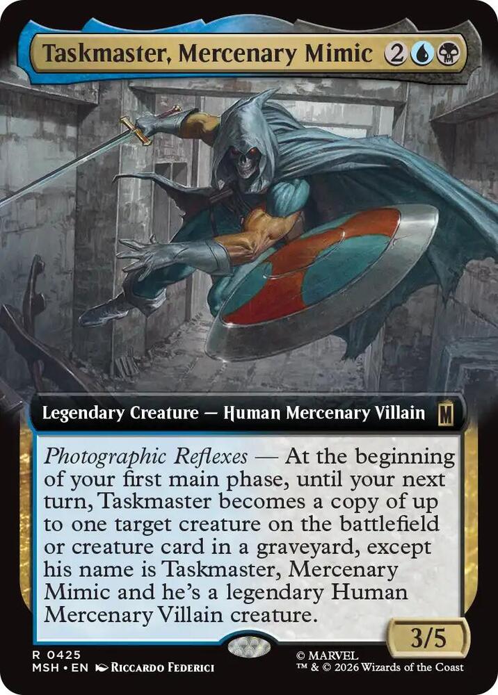 Taskmaster, Mercenary Mimic (Extended Art) card image