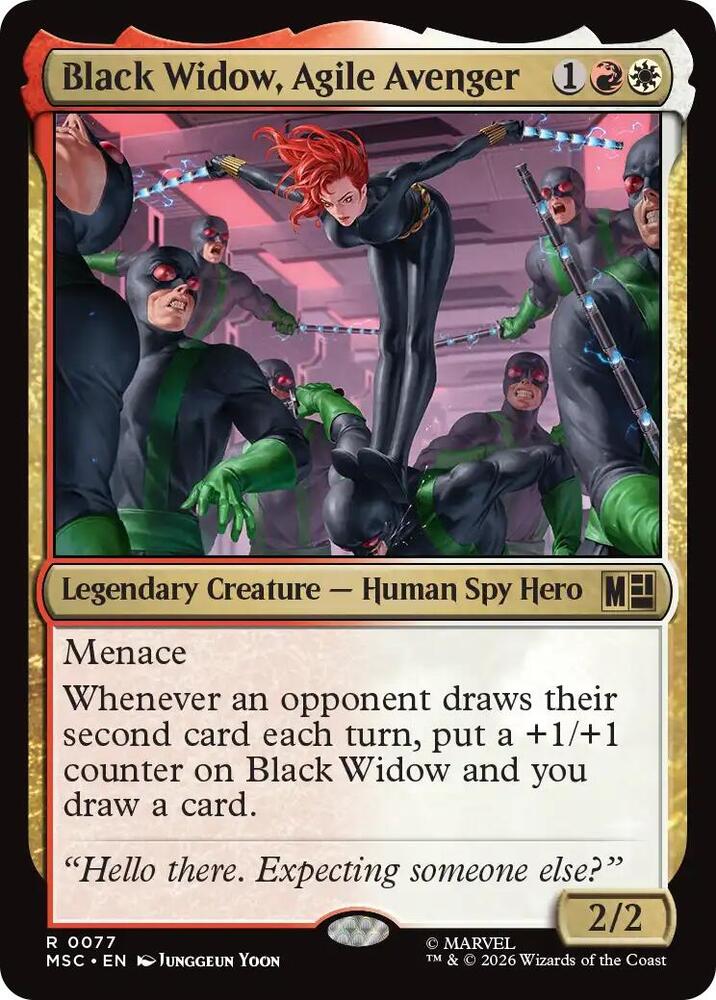 Black Widow, Agile Avenger (Surge Foil) card image