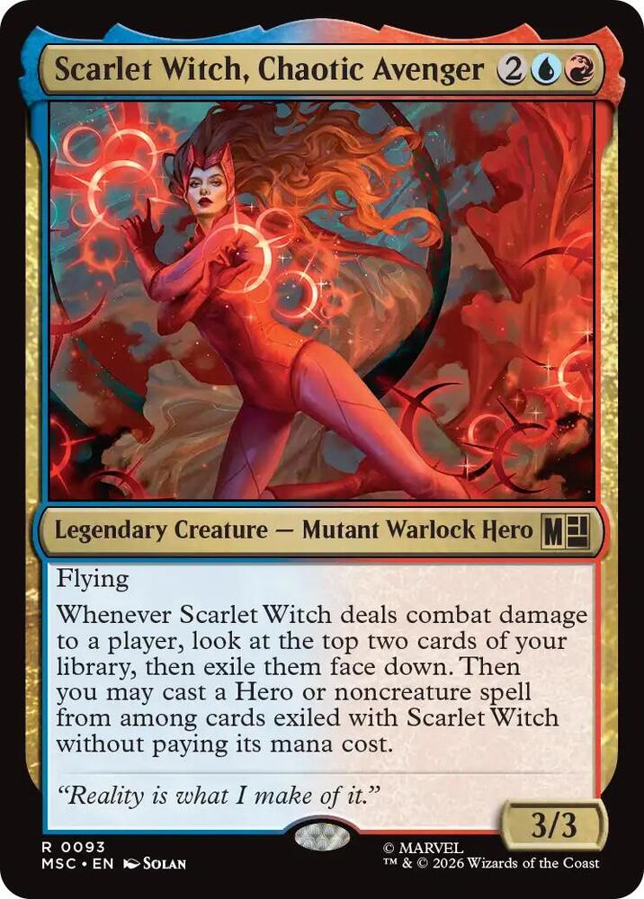Scarlet Witch, Chaotic Avenger (Surge Foil) card image