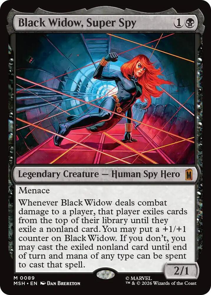 Black Widow, Super Spy card image