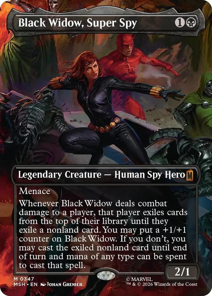 Black Widow, Super Spy (Borderless) (0347) card image