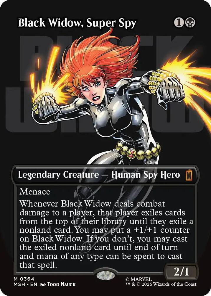 Black Widow, Super Spy (Borderless) (0364) card image