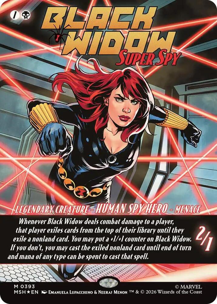 Black Widow, Super Spy (Borderless) (0393) card image