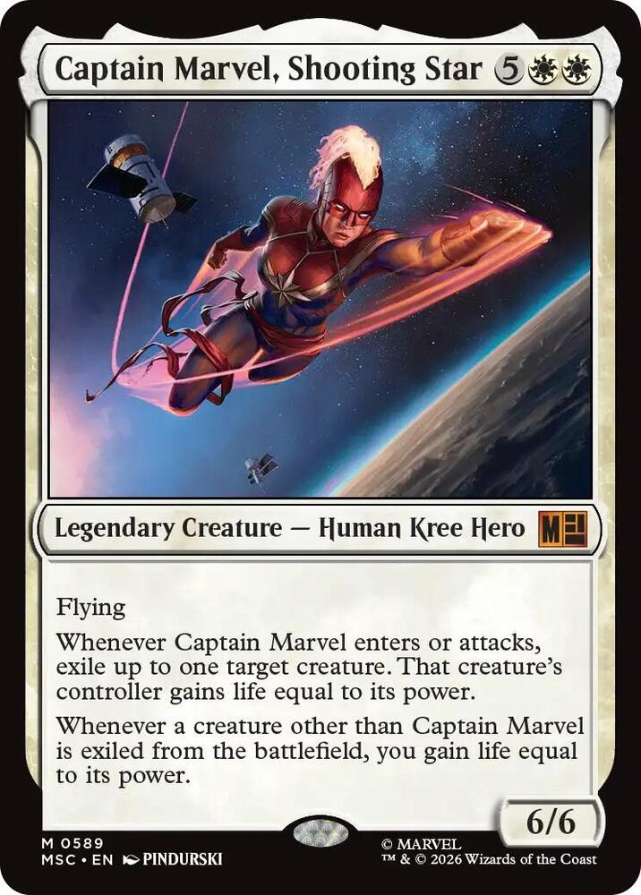 Captain Marvel, Shooting Star card image