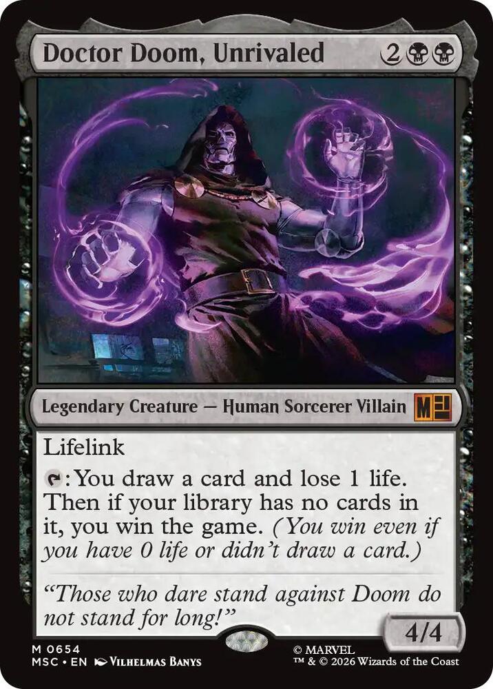 Doctor Doom, Unrivaled card image