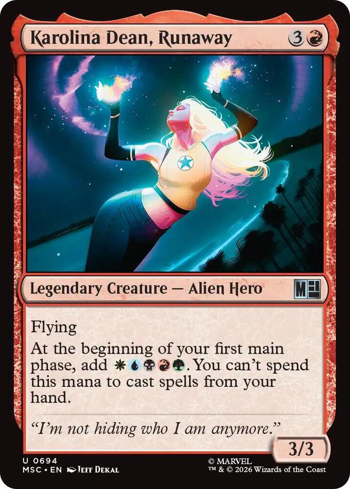 Karolina Dean, Runaway card image