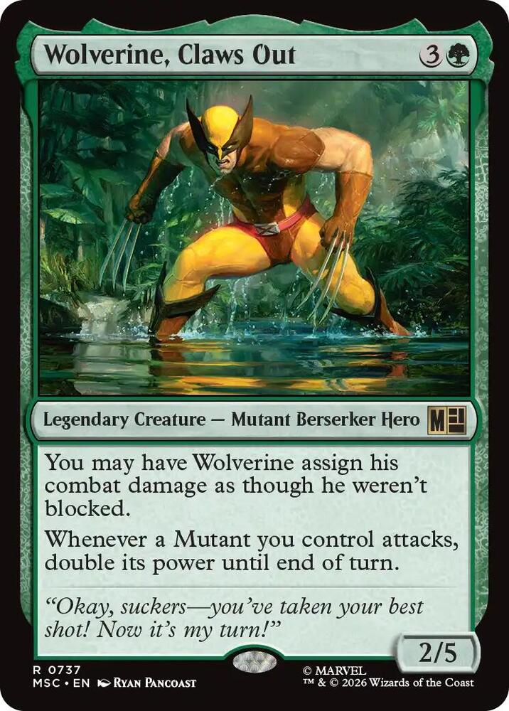 Wolverine, Claws Out card image