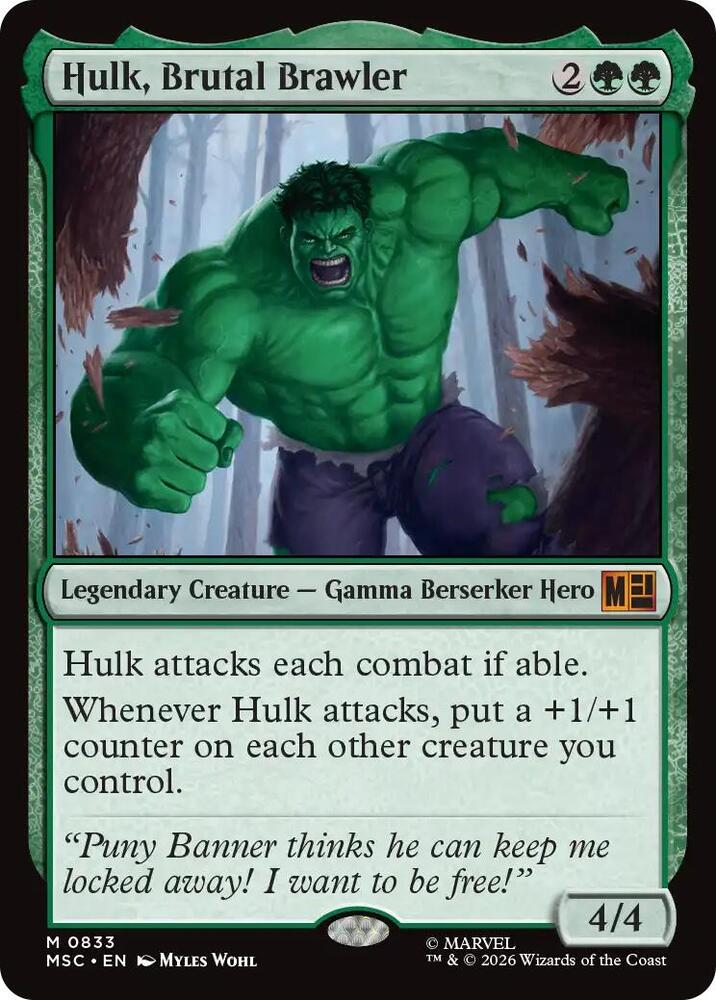 Hulk, Brutal Brawler card image