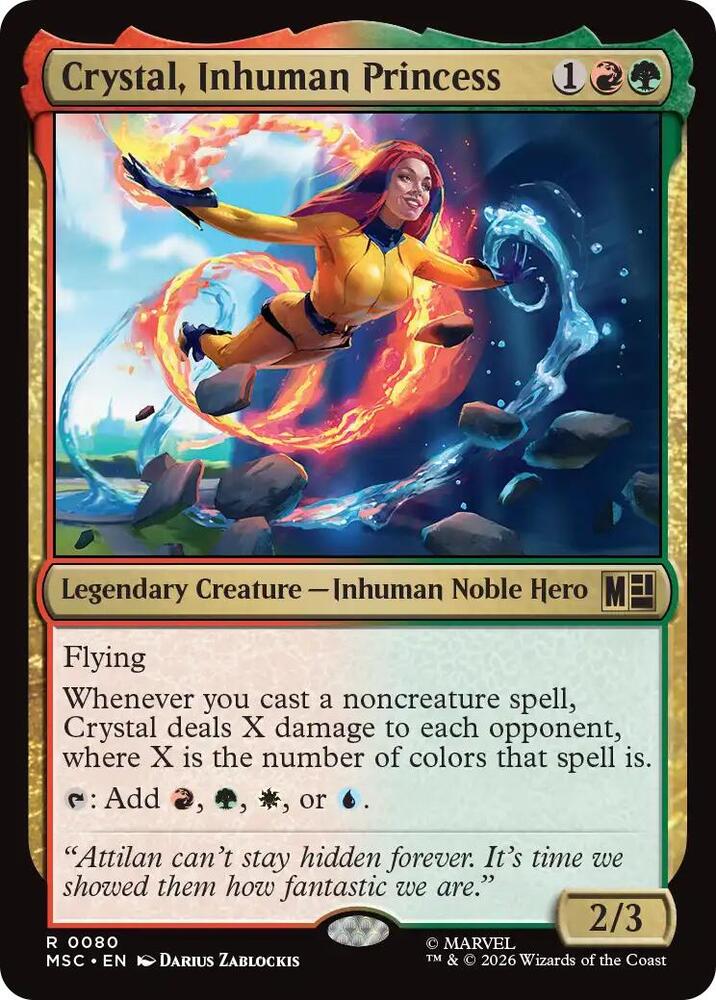 Crystal, Inhuman Princess (Surge Foil) card image