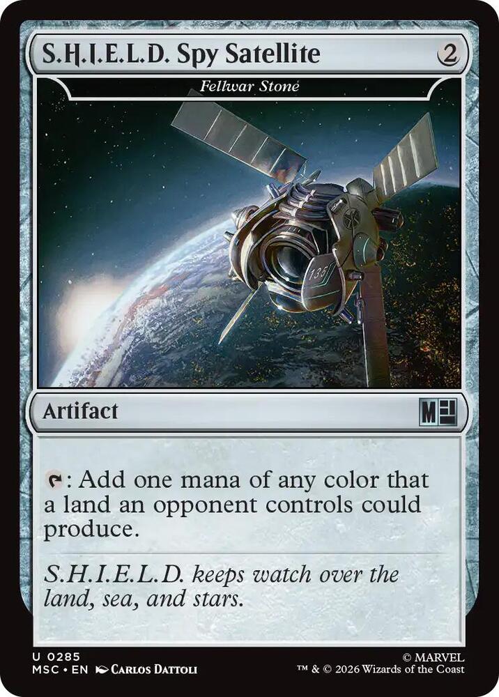 S.H.I.E.L.D. Spy Satellite - Fellwar Stone (Surge Foil) card image