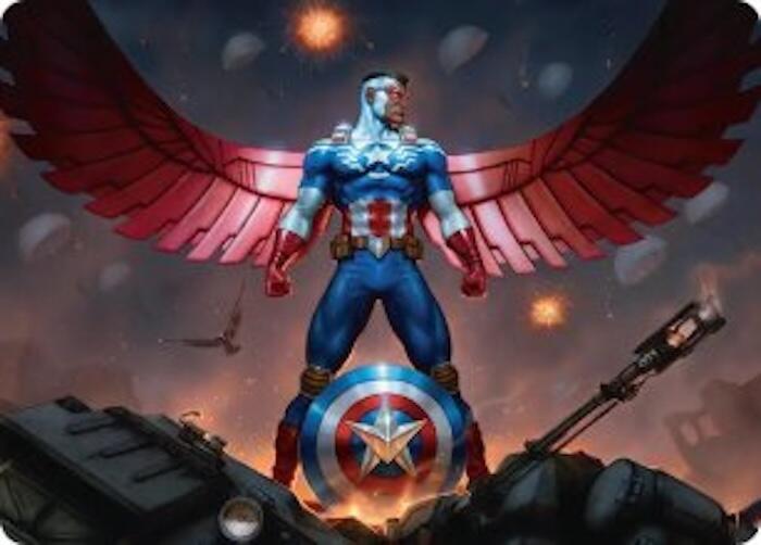 Captain America, Wings of Freedom Art Card (2/45) card image