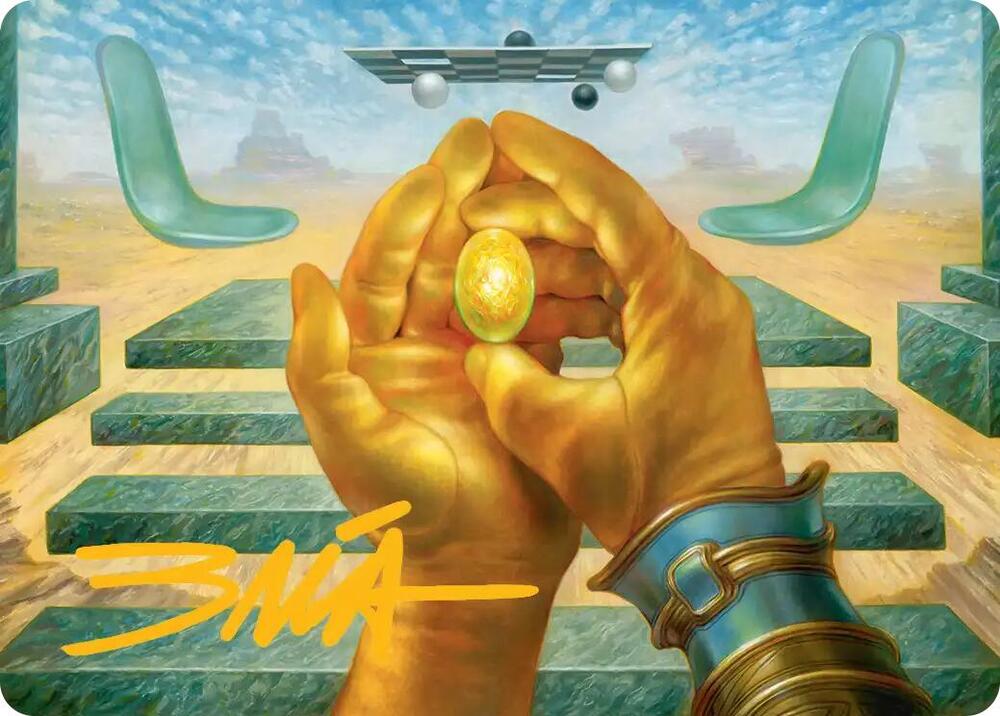 The Mind Stone Art Card (Gold-Stamped Signature) card image
