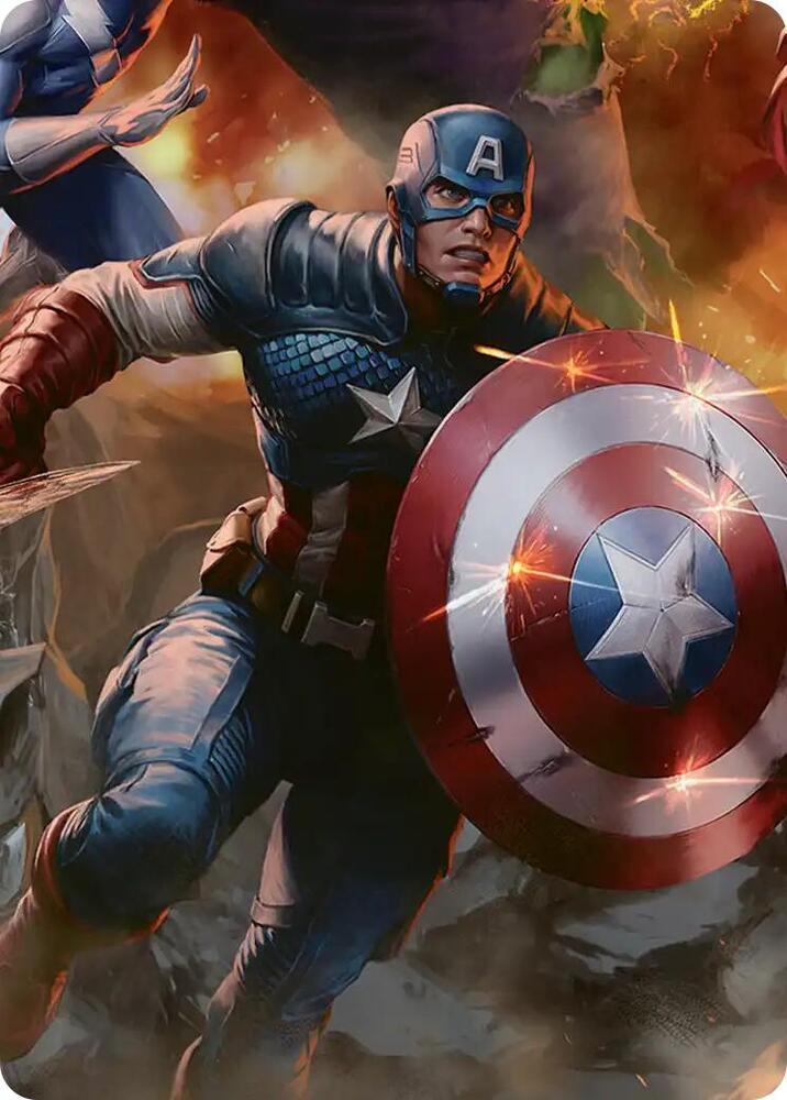 Captain America, Unbowed Art Card card image