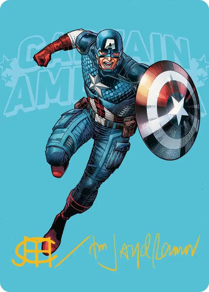 Captain America, Super-Soldier Art Card (Gold-Stamped Signature) card image