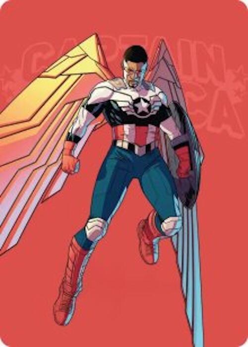 Captain America, Wings of Freedom Art Card (22/45) card image