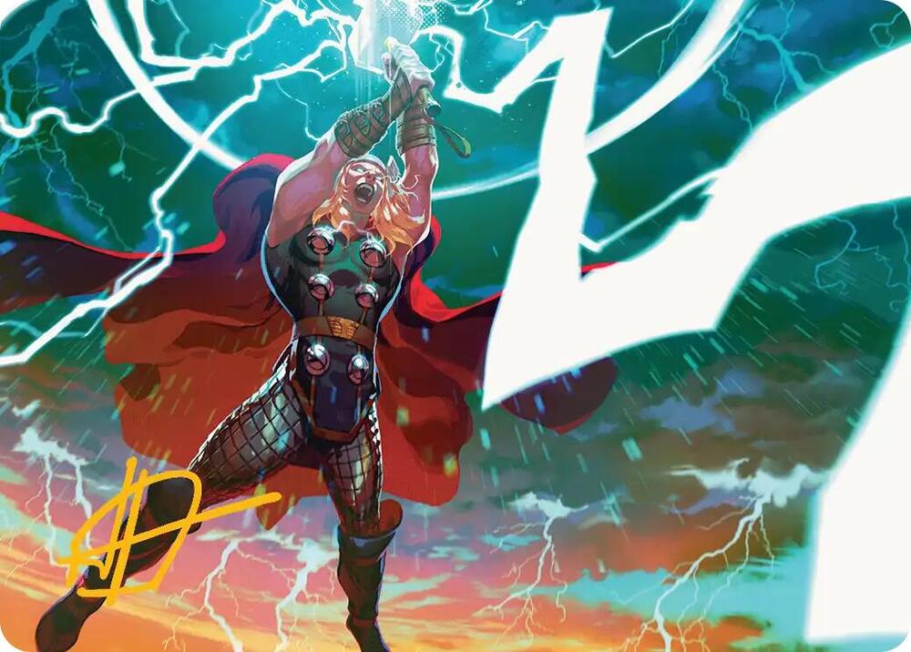 Lightning Strike Art Card (Gold-Stamped Signature) card image