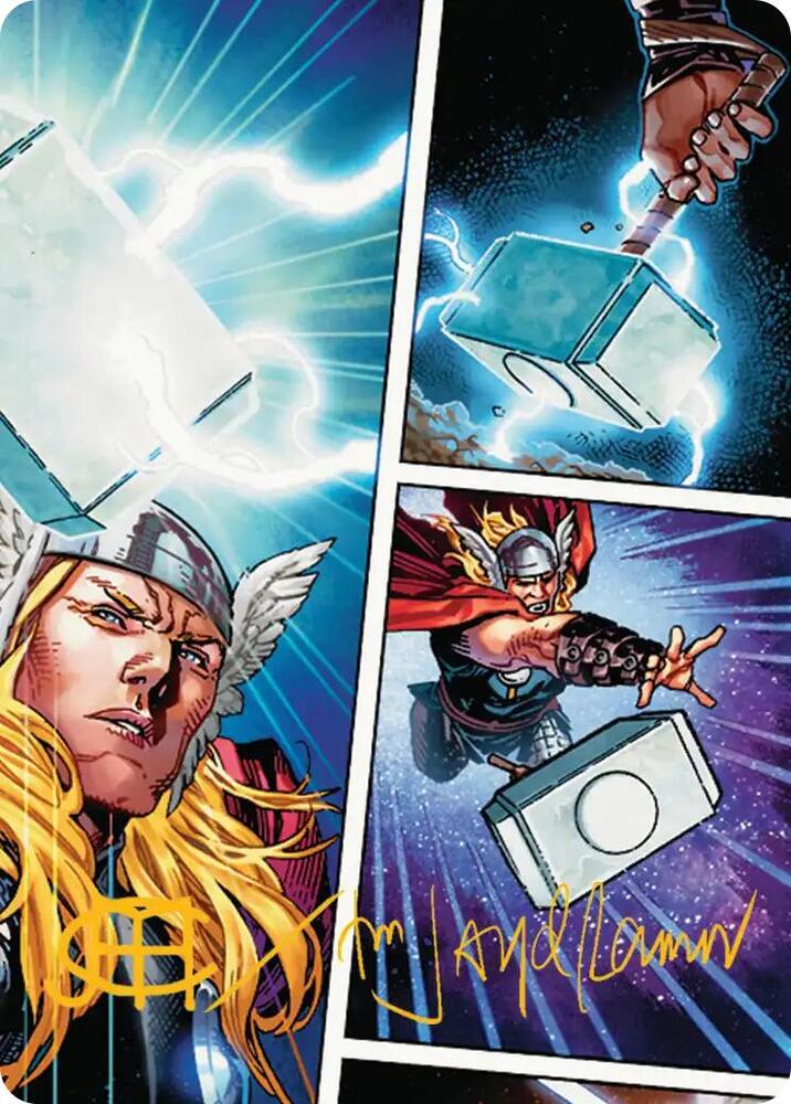 Mjolnir, Hammer of Thor Art Card (Gold-Stamped Signature) card image