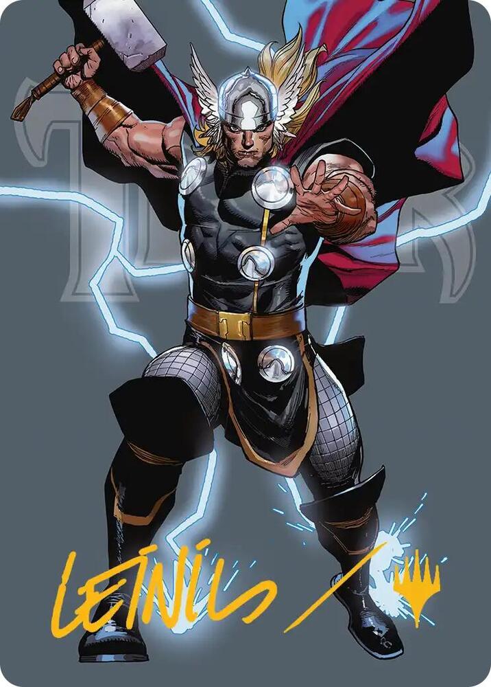 Thor, God of Thunder Art Card (Gold-Stamped Signature) card image