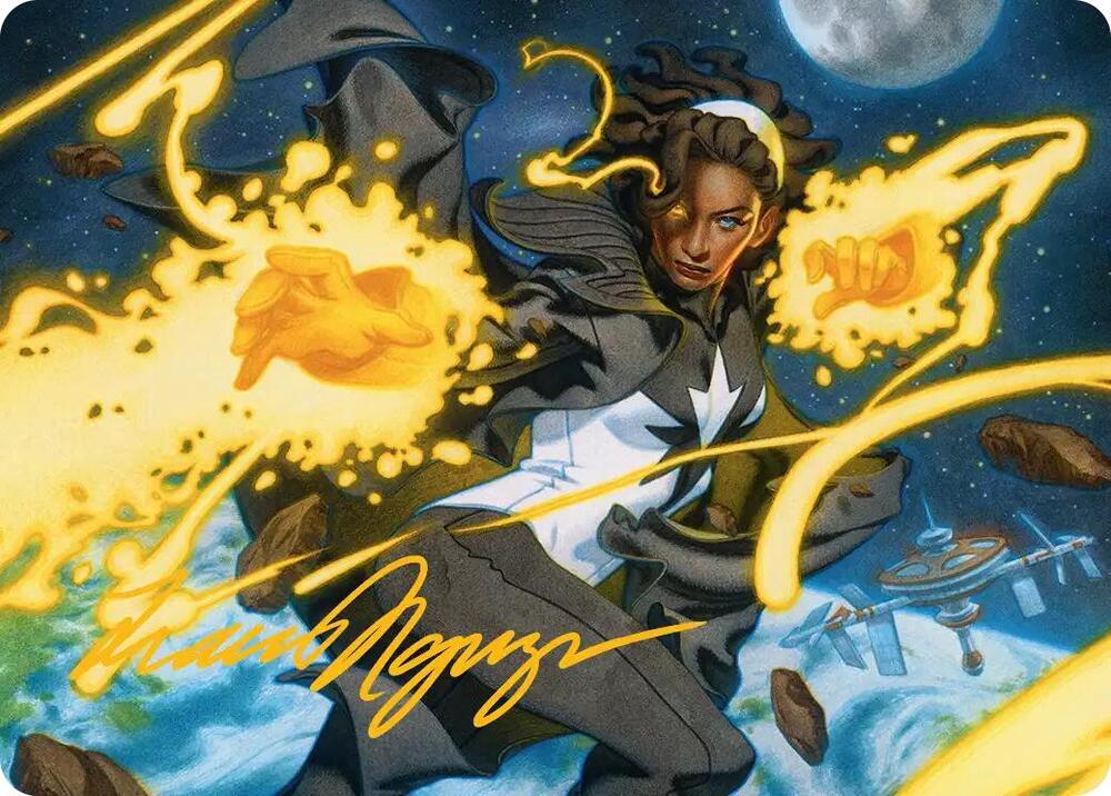 Photon, Mighty Marvel Art Card (Gold-Stamped Signature) card image