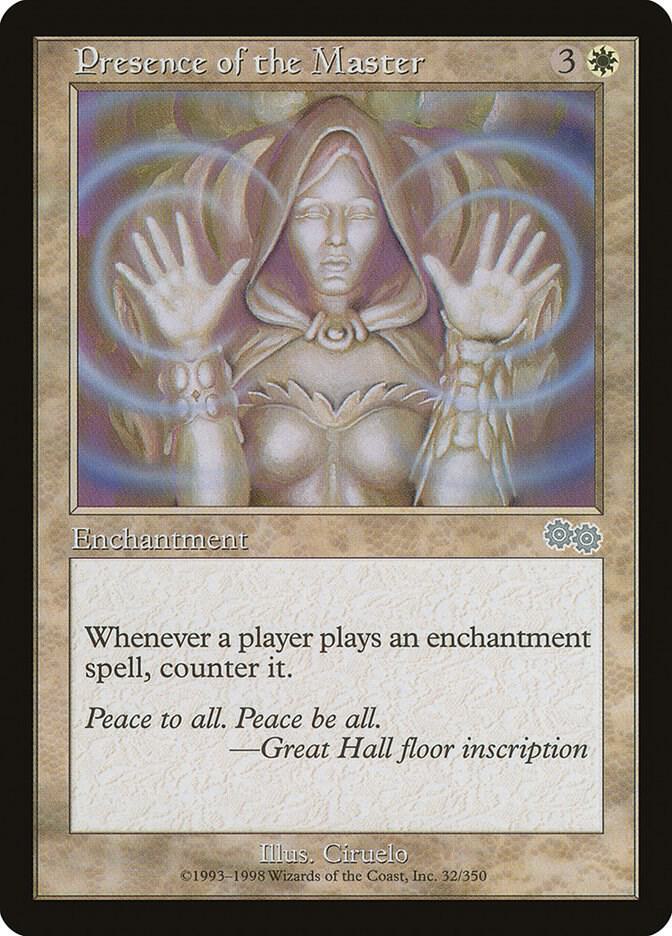 Presence of the Master card image