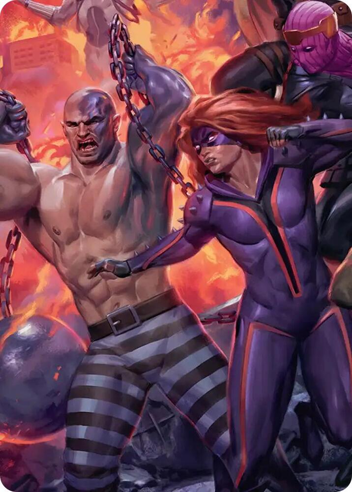 Absorbing Man and Titania Art Card card image