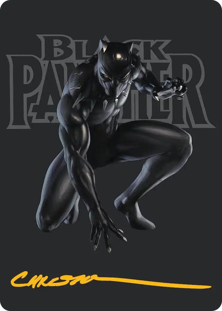 Black Panther, Hope Enduring Art Card (Gold-Stamped Signature) card image