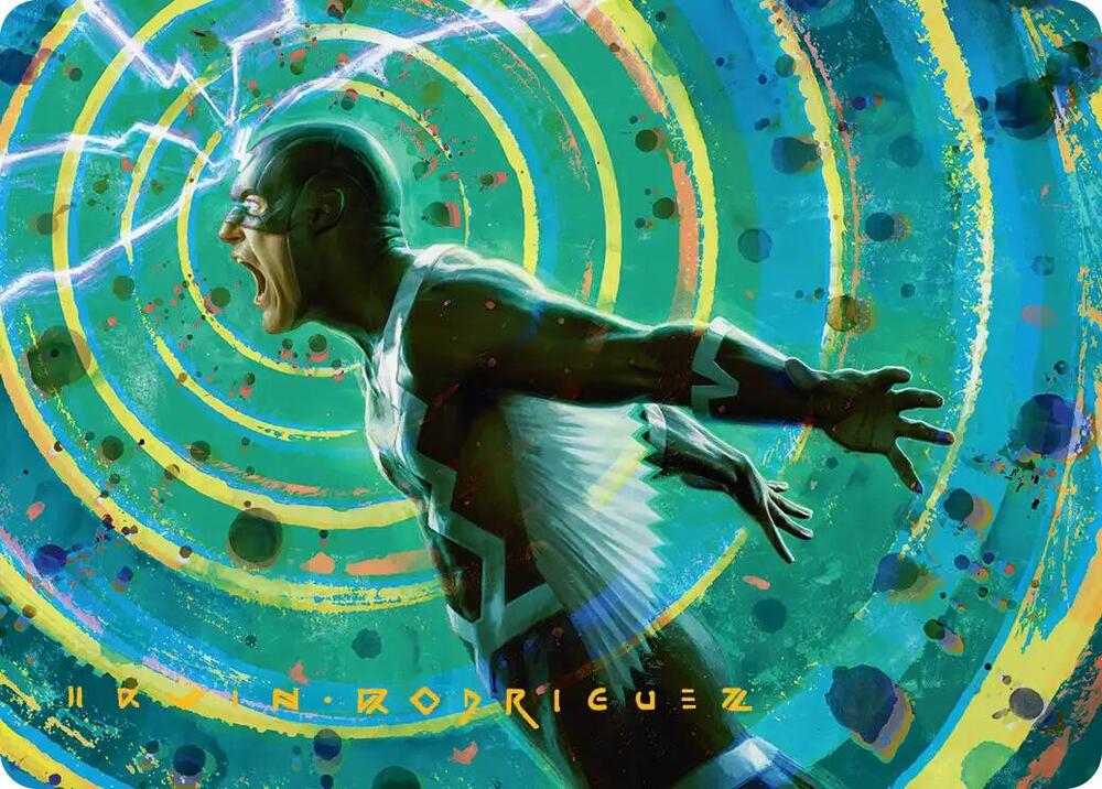 Black Bolt, Inhuman King Art Card (Gold-Stamped Signature) card image