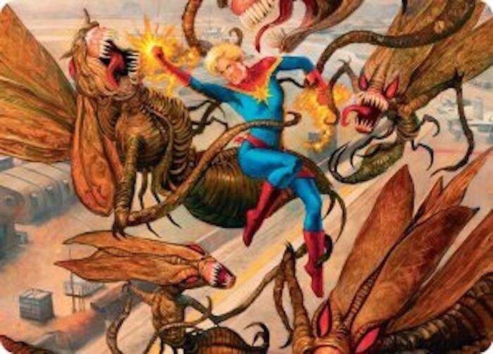 Captain Marvel, Apex Avenger Art Card card image
