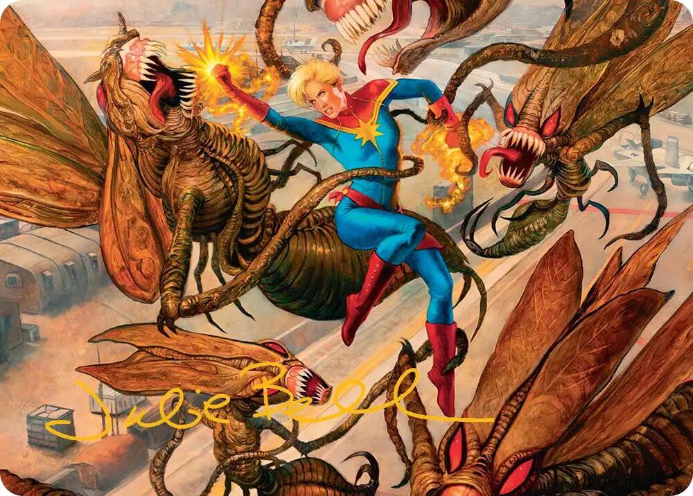 Captain Marvel, Apex Avenger Art Card (Gold-Stamped Signature) card image