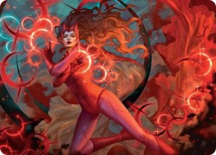 Scarlet Witch, Chaotic Avenger Art Card card image