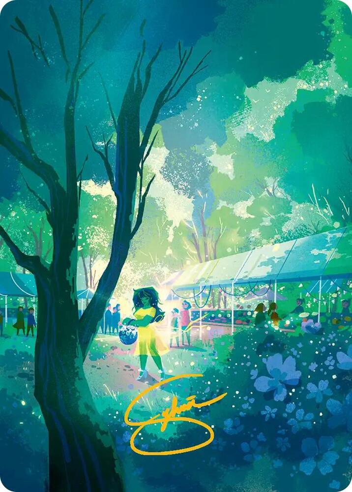 Forest Art Card (Gold-Stamped Signature) card image