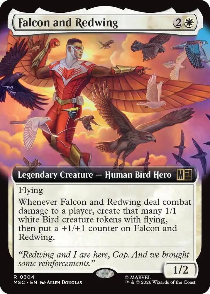 Falcon and Redwing (Extended Art) card image