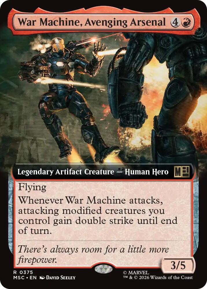War Machine, Avenging Arsenal (Extended Art) card image