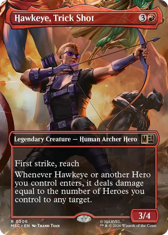 Hawkeye, Trick Shot (Borderless) card image
