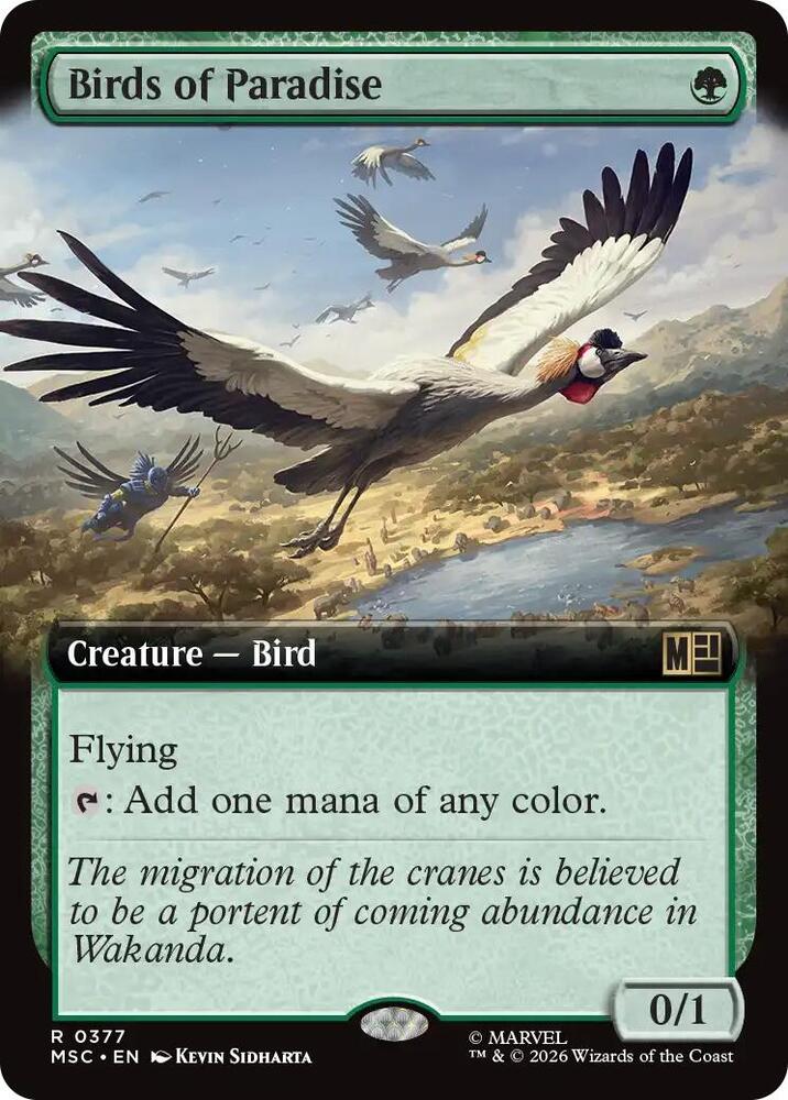 Birds of Paradise (Extended Art) card image