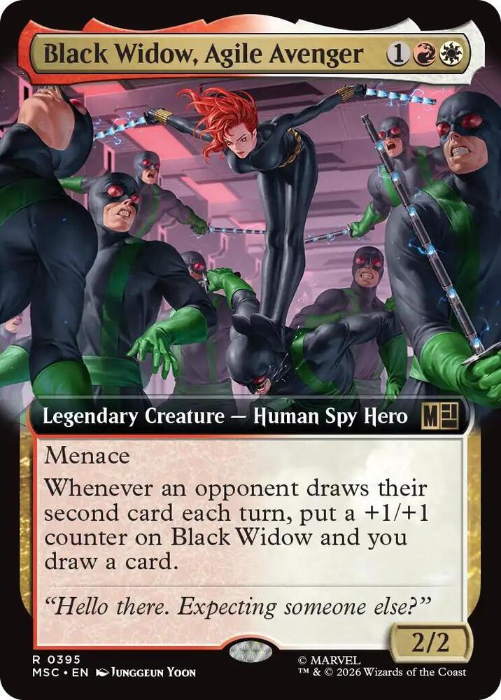 Black Widow, Agile Avenger (Extended Art) card image