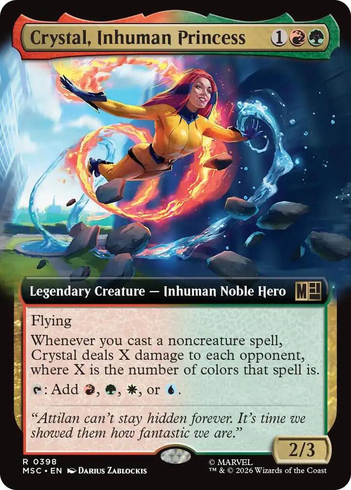 Crystal, Inhuman Princess (Extended Art) card image