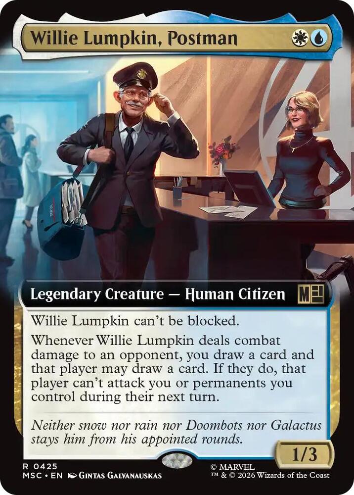 Willie Lumpkin, Postman (Extended Art) card image