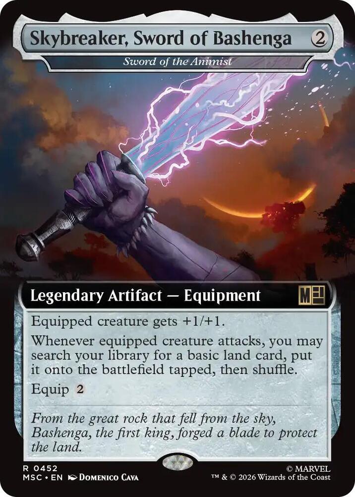 Skybreaker, Sword of Bashenga - Sword of the Animist (Extended Art) card image