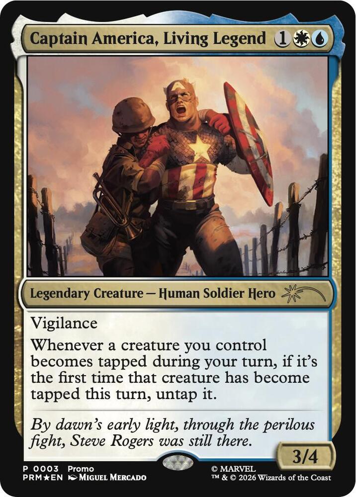Captain America, Living Legend card image