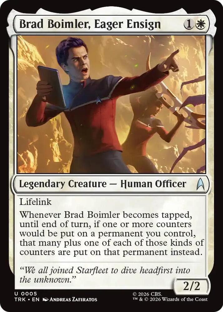 Brad Boimler, Eager Ensign card image