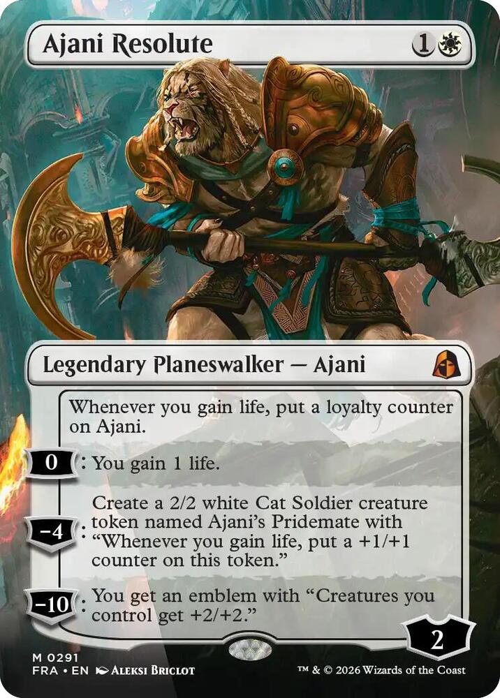 Ajani Resolute (Borderless) card image